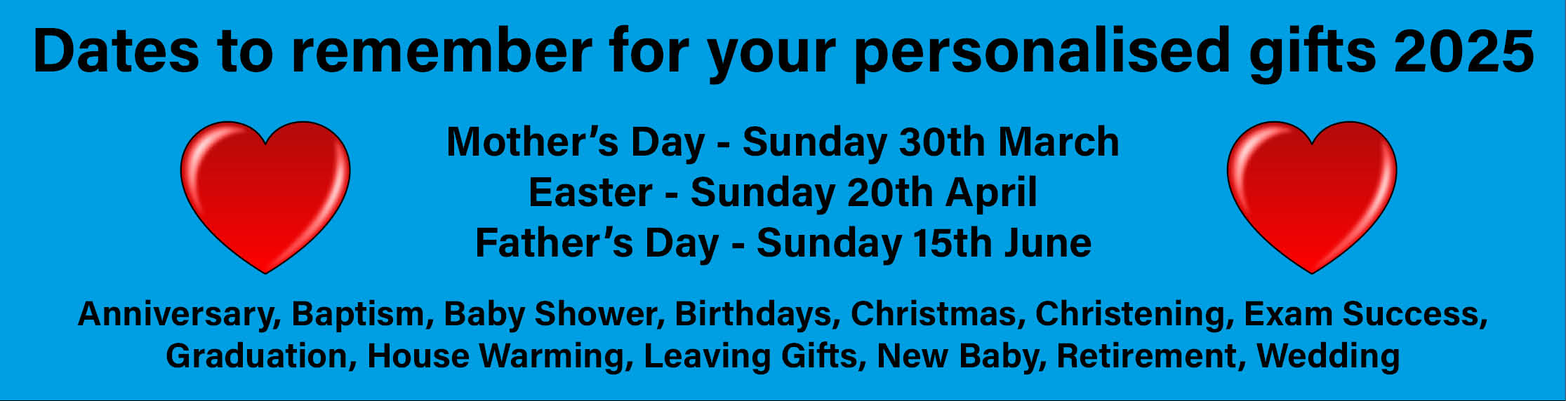 Unique Personalised Gifts, Presents and Products